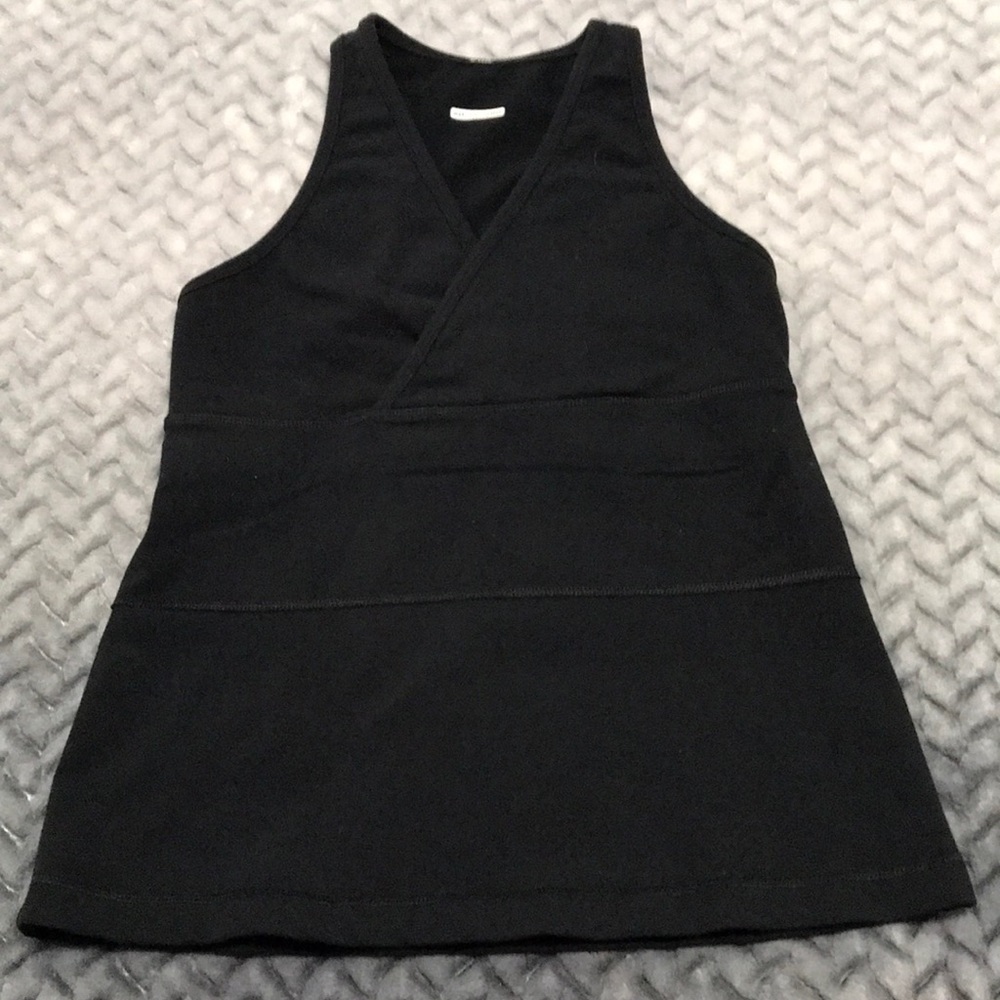 Lululemon Deep V Tank, Size 2, Colour Black